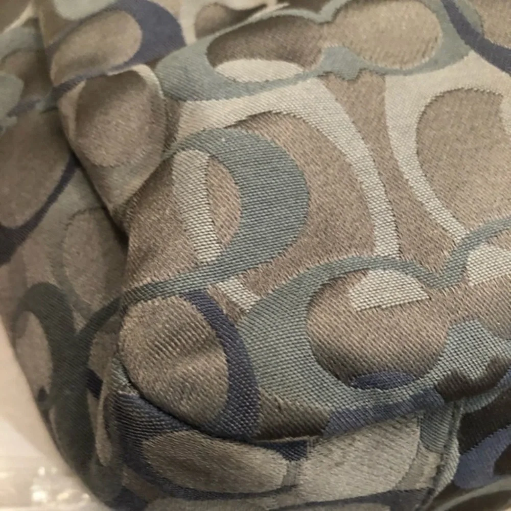 Coach vintage Y2K blue optic c tote bag f17881